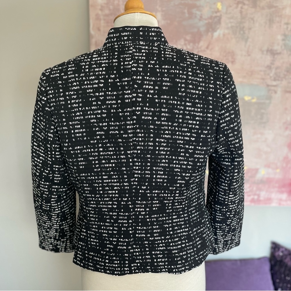 Nine West black and white light weight blazer size 4 NWOT - Picture 14 of 15